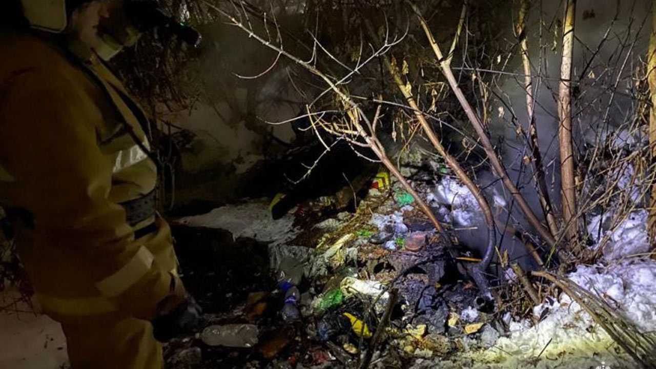 В Стерлитамаке четверо мужчин едва не погибли во время пожара в колодце
