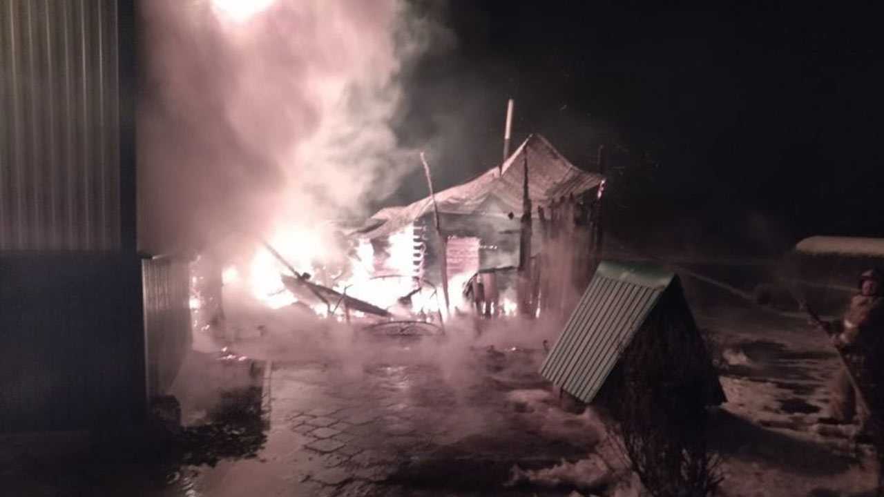 В Татышлинском районе Башкирии в пожаре в частном доме пострадал 36-летний мужчина