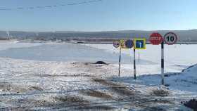 В Башкирии открыли ледовую переправу через реку Белую в Бирске