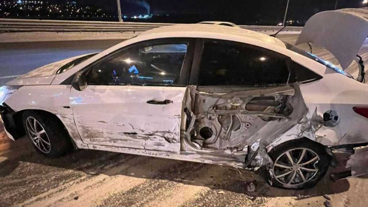 На Бельском мосту в Уфе при ДТП с тремя автомобилями пострадала женщина