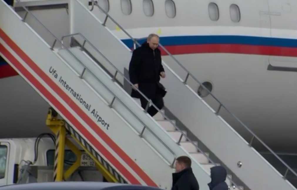 Путин прибыл в Уфу на церемонию прощания с Муртазой Рахимовым (ВИДЕО)