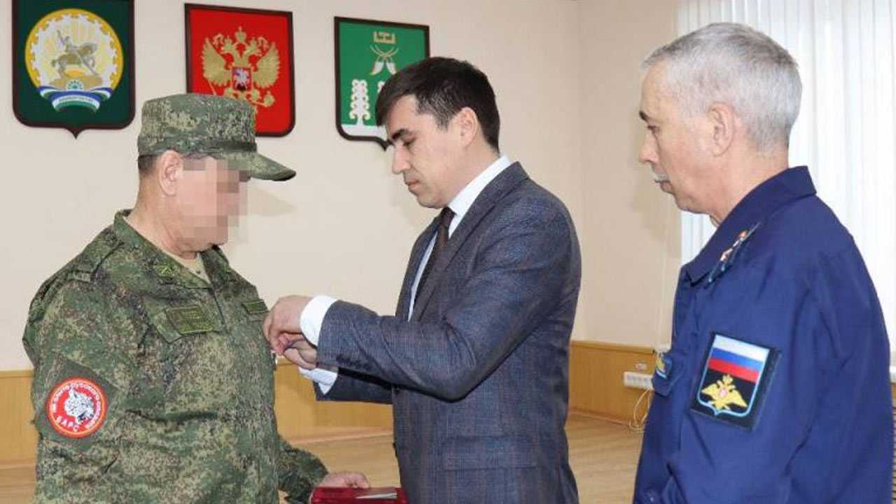 Добровольца из Шаранского района Башкирии наградили медалью «За отвагу»