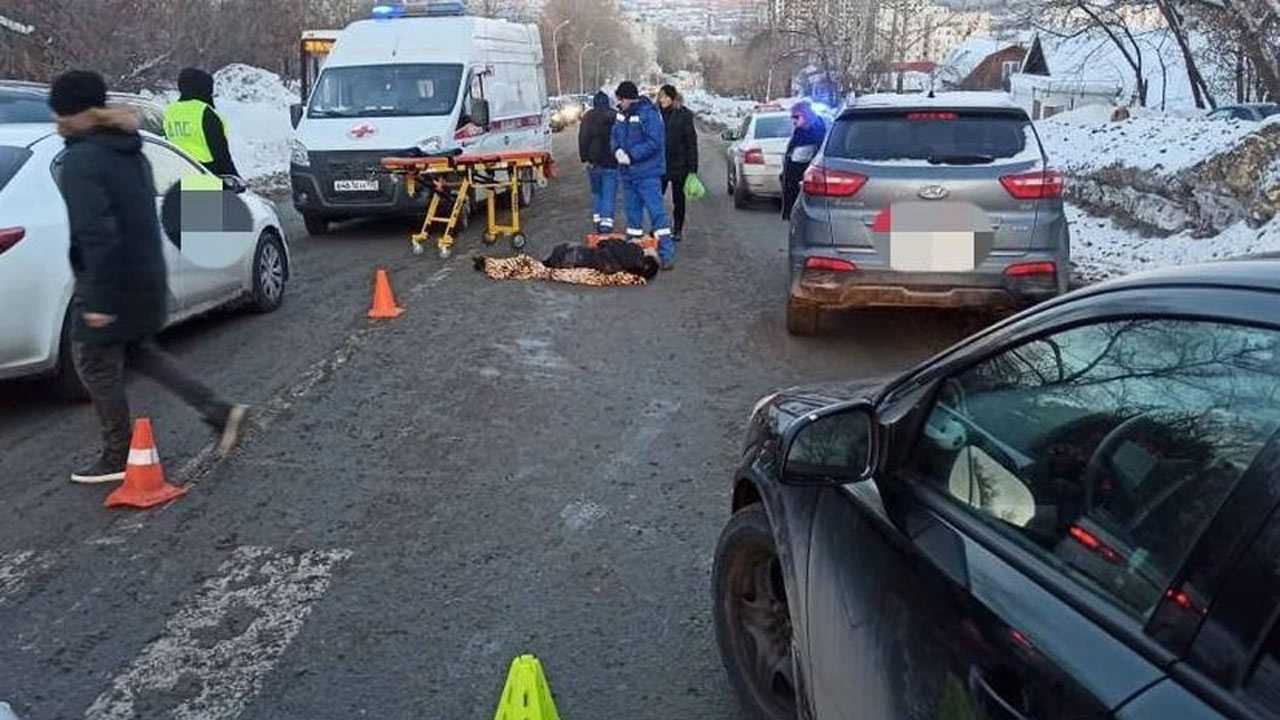 В Уфе водитель Hyundai Creta сбила на пешеходном переходе женщину