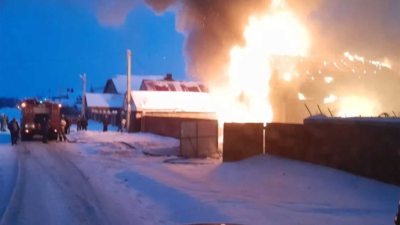 В Кушнаренковском районе Башкирии в пожаре погибла женщина