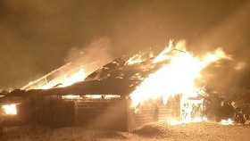 В Гафурийском районе Башкирии при пожаре в животноводческом корпусе колхоза погибли 16 коров
