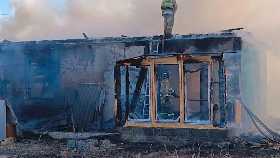 В Башкирии сгорел дом многодетной семьи