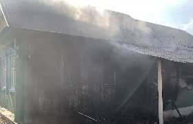 В Башкирии при пожаре в доме пострадал 62-летний мужчина