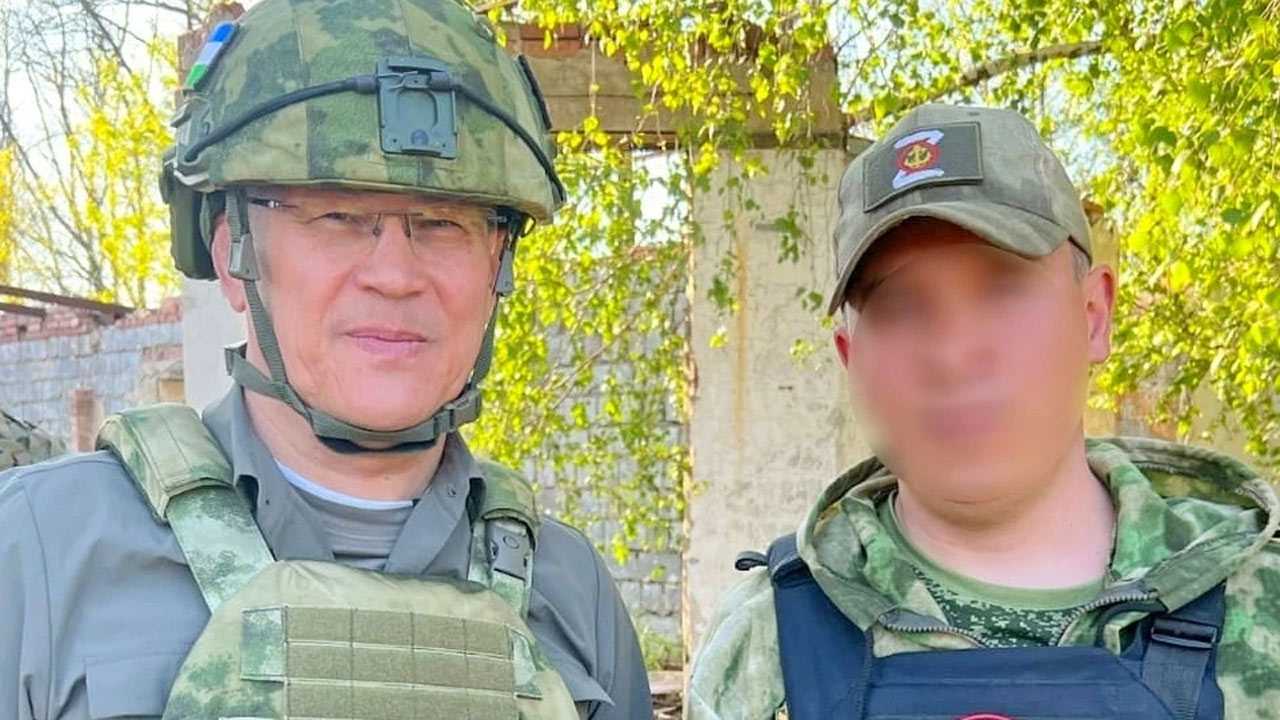 Глава Башкирии встретился с бойцами на Донбассе