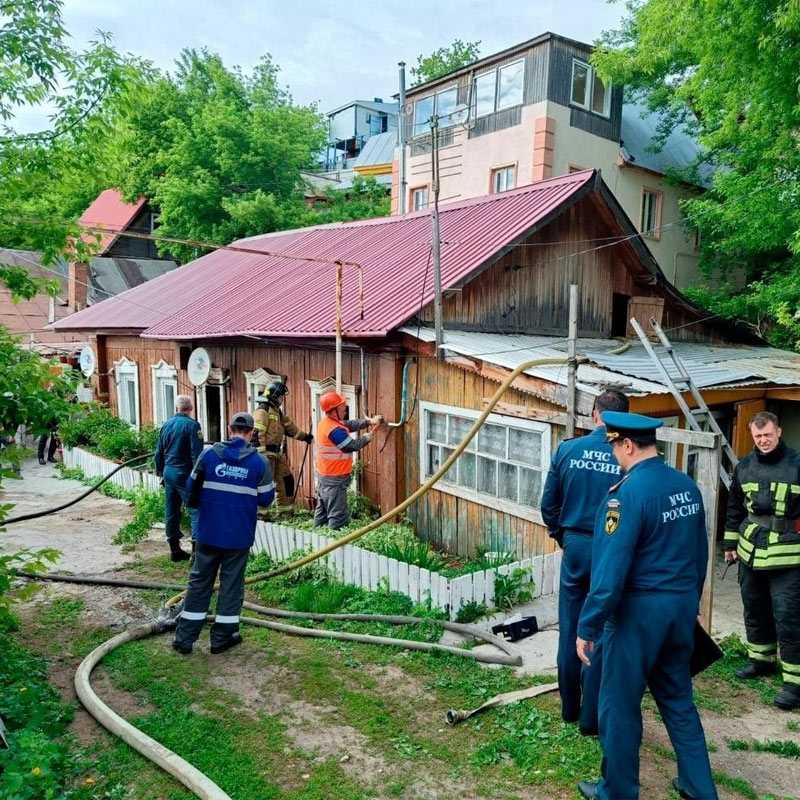 В Уфе в результате пожара в деревянном доме погибла женщина