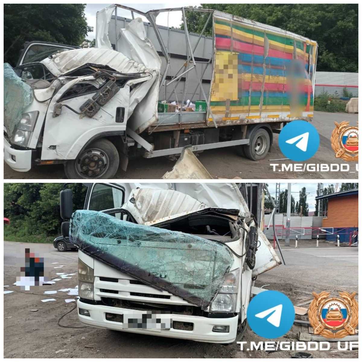 В Уфе в тройном ДТП пострадал водитель грузовика