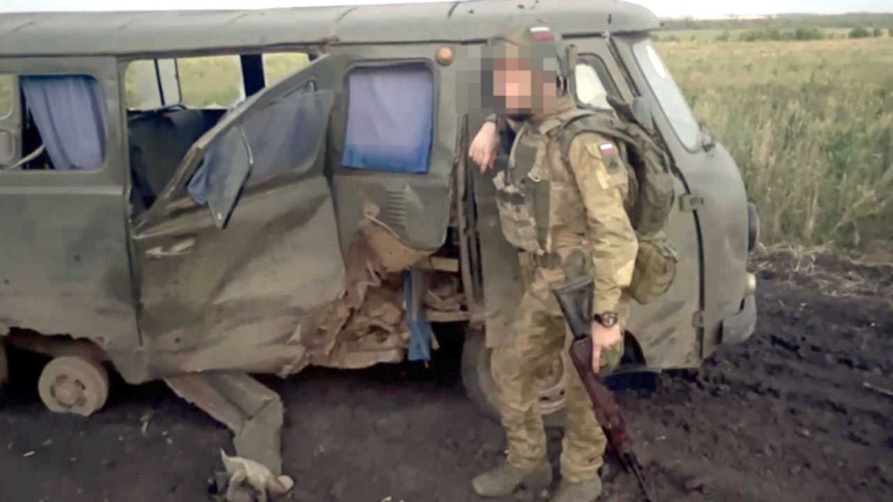 Внедорожник бойцов из Башкирии подорвался на мине