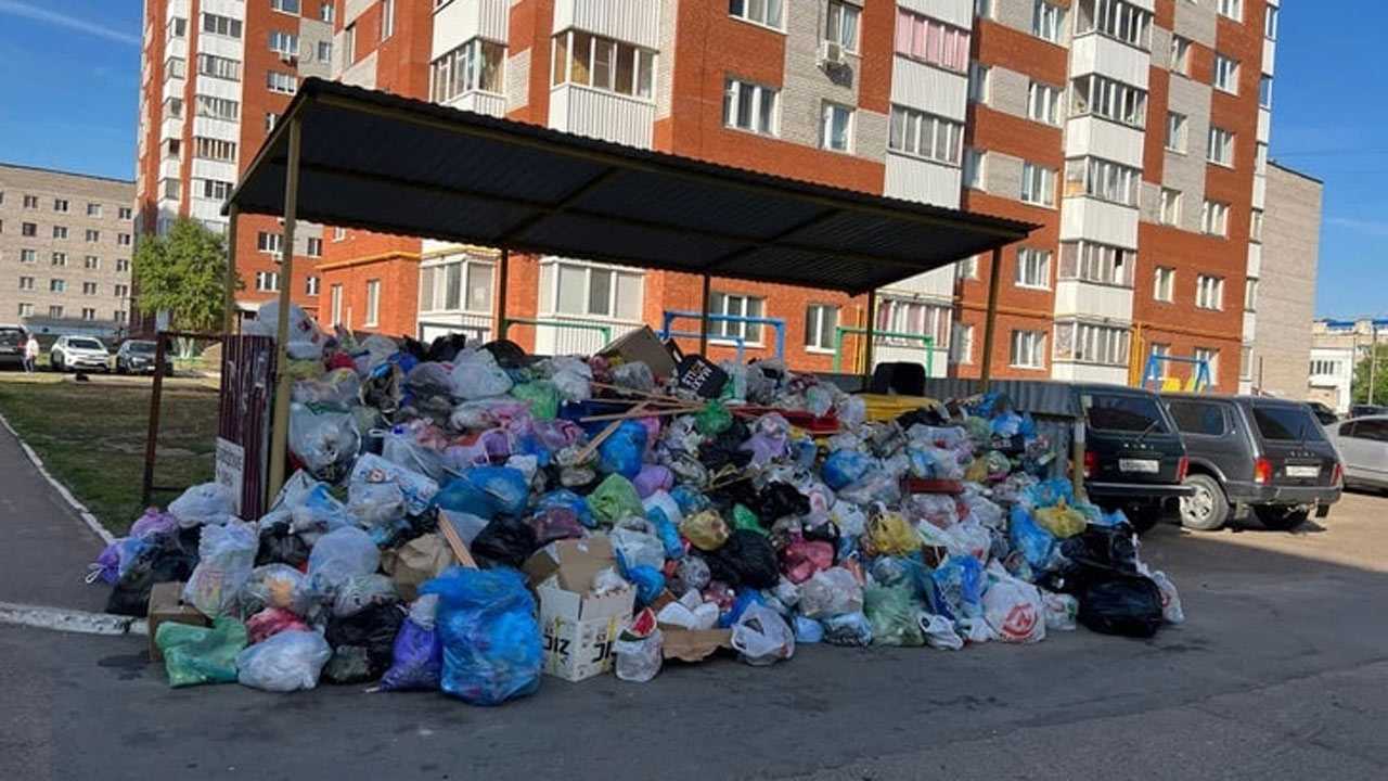 В трех районах Башкирии ввели режим ЧС из-за невывоза мусора