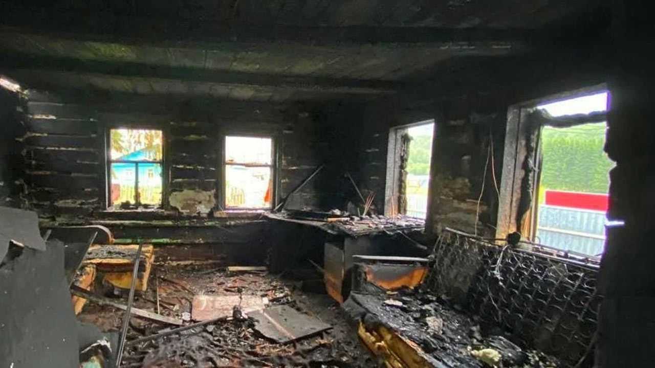 В Башкирии во время пожара в частном доме пострадал 68-летний мужчина