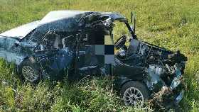 В Архангельском районе Башкирии после столкновения ВАЗ-2107 с поездом погибла женщина