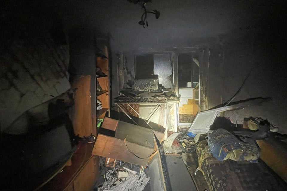 В Башкирии во время пожара в квартире погиб мужчина