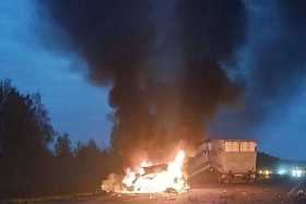 Появились подробности и видео момента аварии в Башкирии со сгоревшими людьми