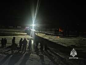 В Башкирии с моста в реку съехала женщина с двумя детьми - видео