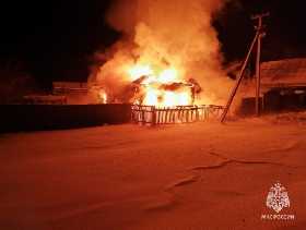 Житель Башкирии получил ожоги при пожаре в собственном доме