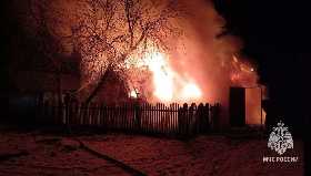 В Башкирии во время пожара погиб хозяин дома
