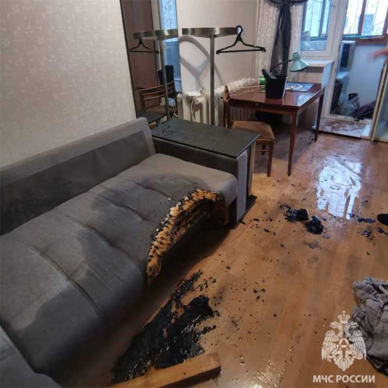 Житель Башкирии едва не устроил пожар в квартире и получил ожоги из-за бенгальского огня