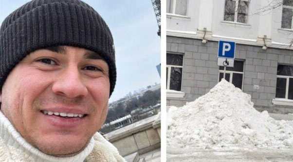 Уфимский блогер высмеял Год поддержки людей с инвалидностью из-за неубранного снега в Уфе