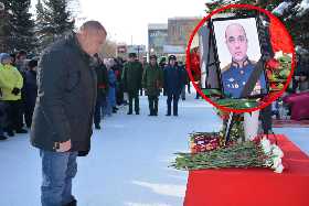 Жители Башкирии простились с погибшим в СВО Максимом Рыбаковым