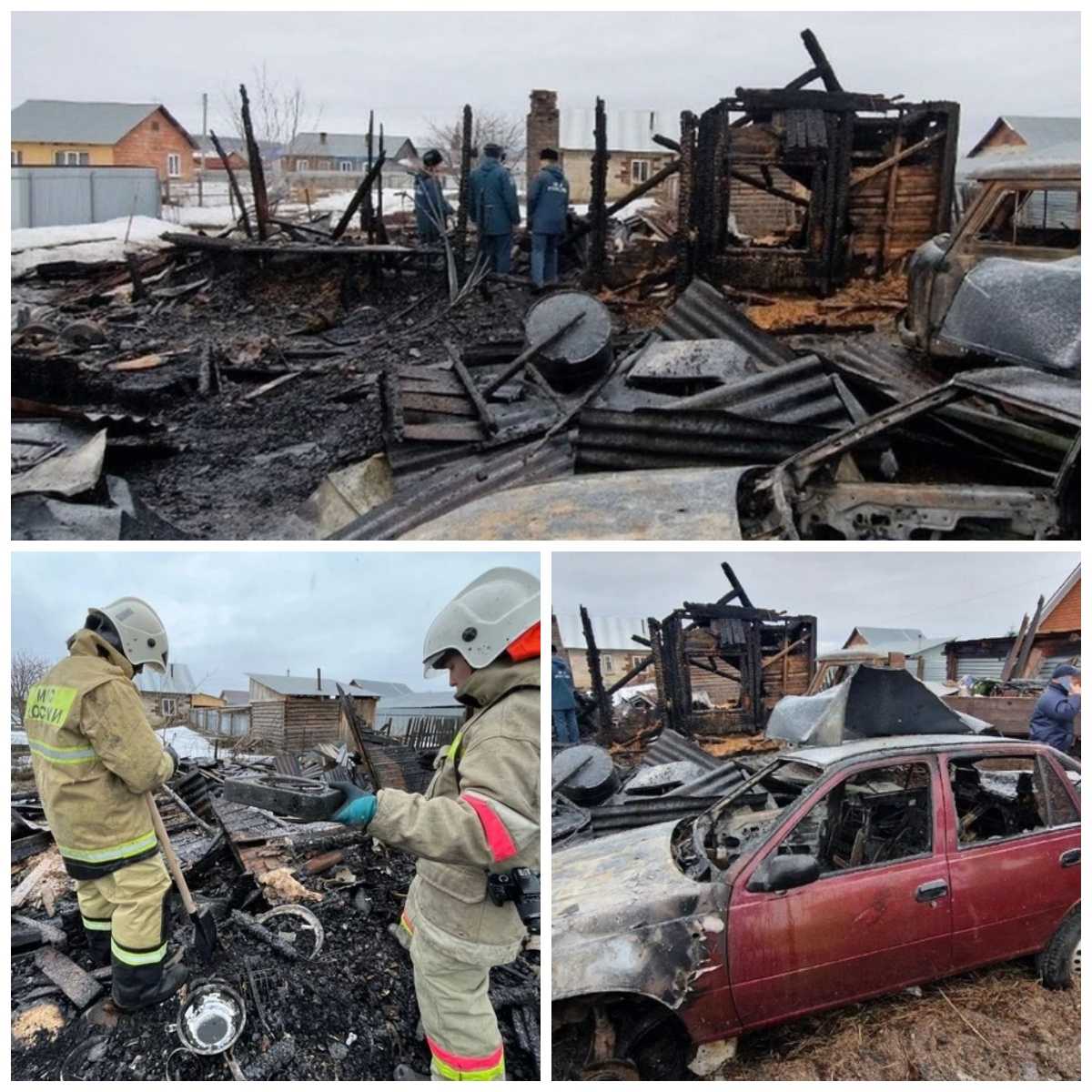 При пожаре в Башкирии погибла семья: мать, двое ее детей и их дедушка