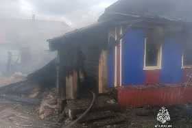 В Башкирии при пожаре в садовом доме погибла женщина