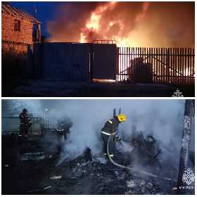 В Башкирии произошел крупный пожар