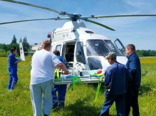 Вертолёт доставил ребёнка с тяжёлой травмой позвоночника в Уфу