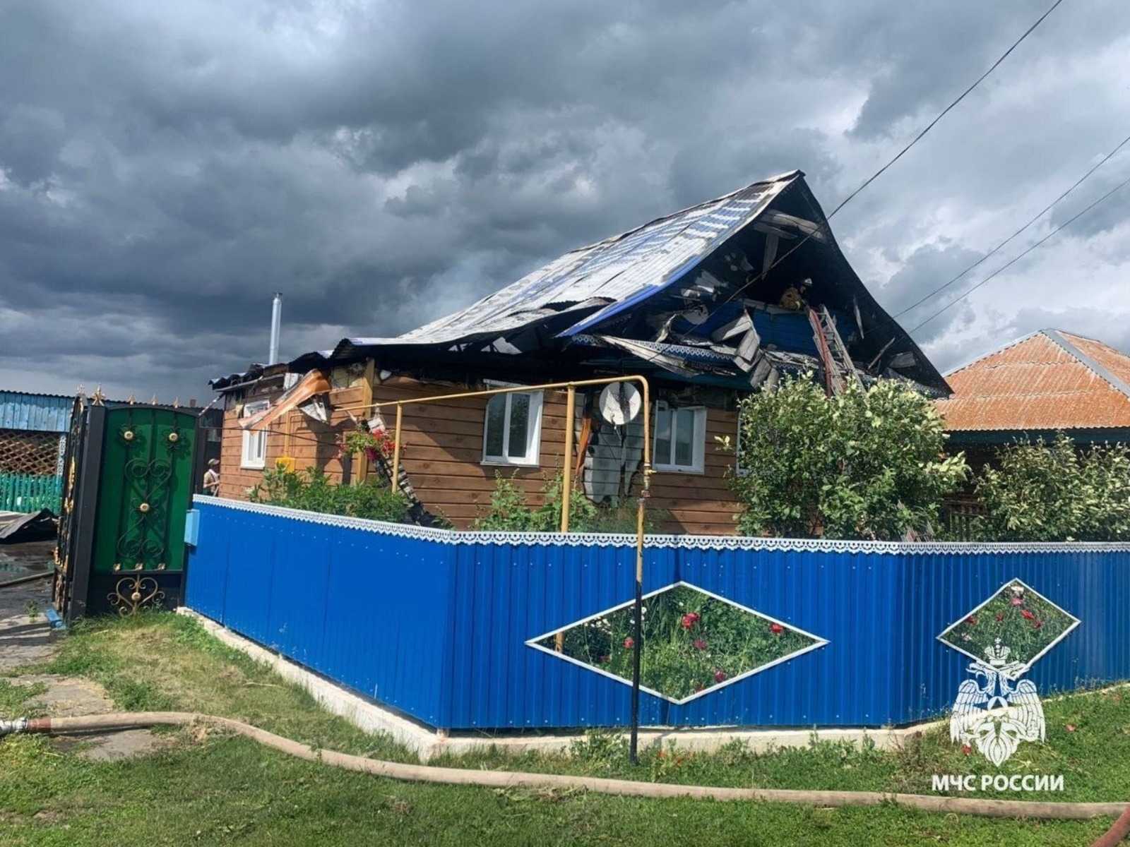 Женщина пострадала при тушении пожара в башкирской деревне