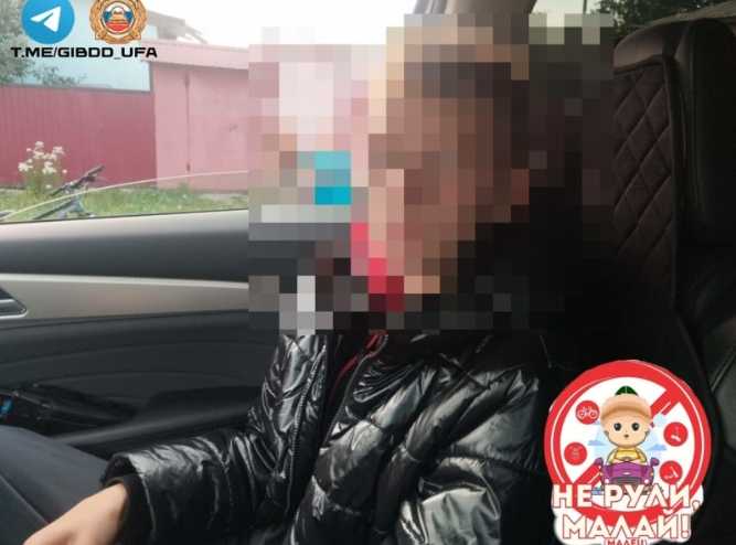 Школьник без прав управлял мотоциклом в Уфе