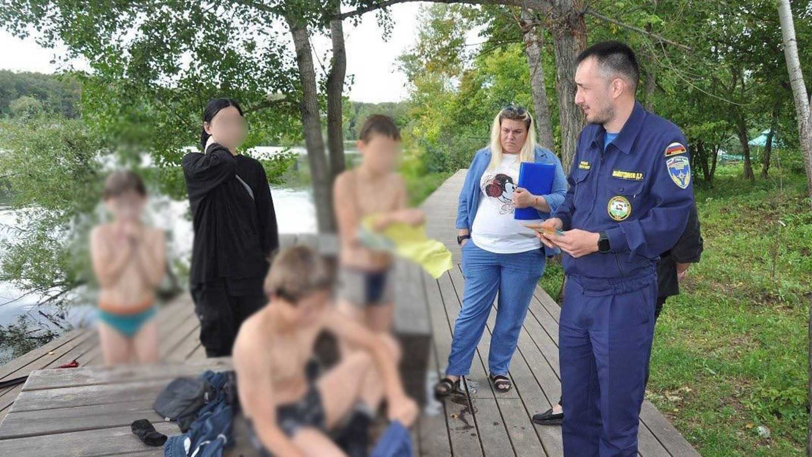 В Уфе родителей накажут за купание детей в опасных местах