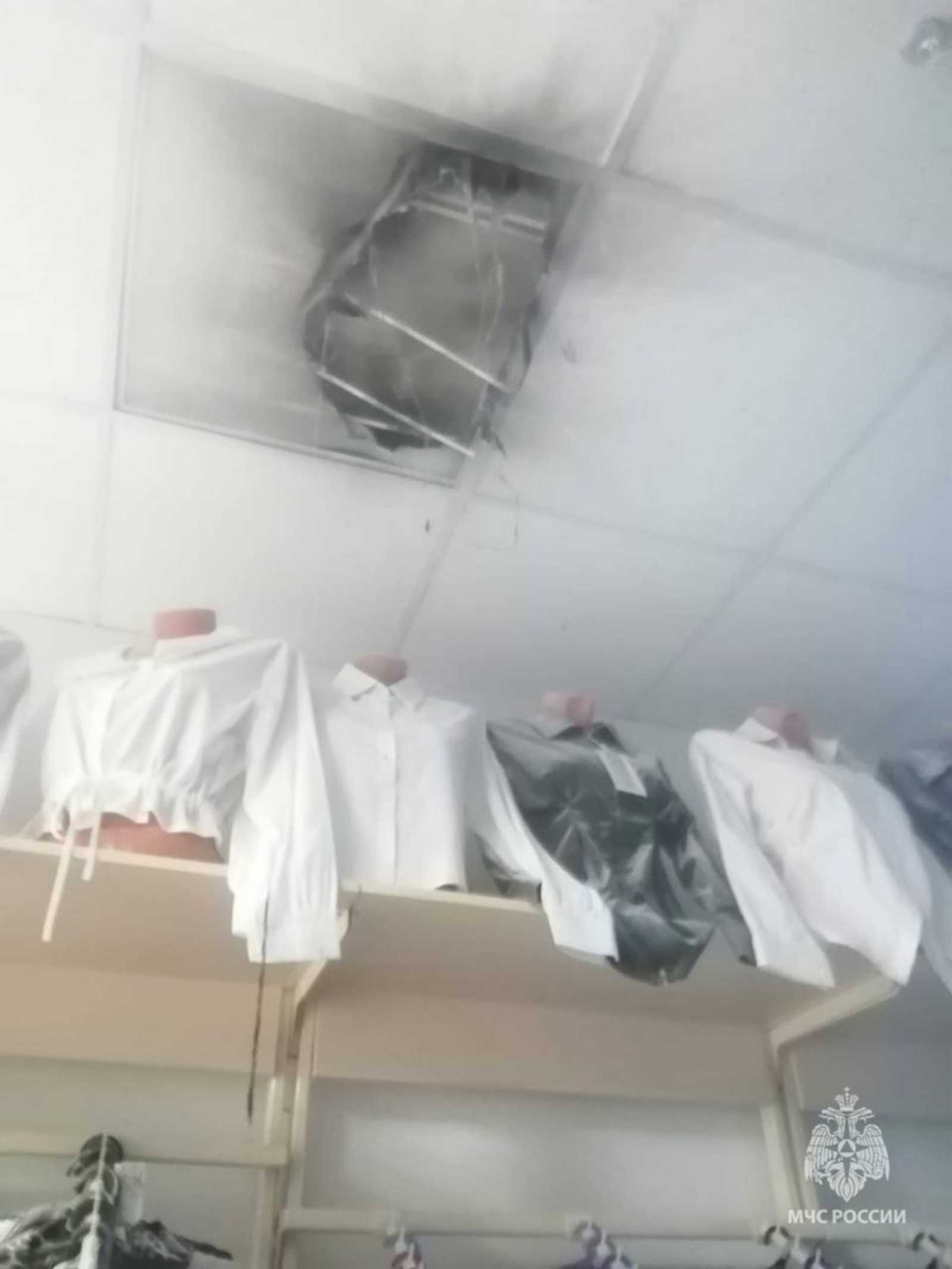 В Учалах потушили пожар в ТЦ «Евразия»