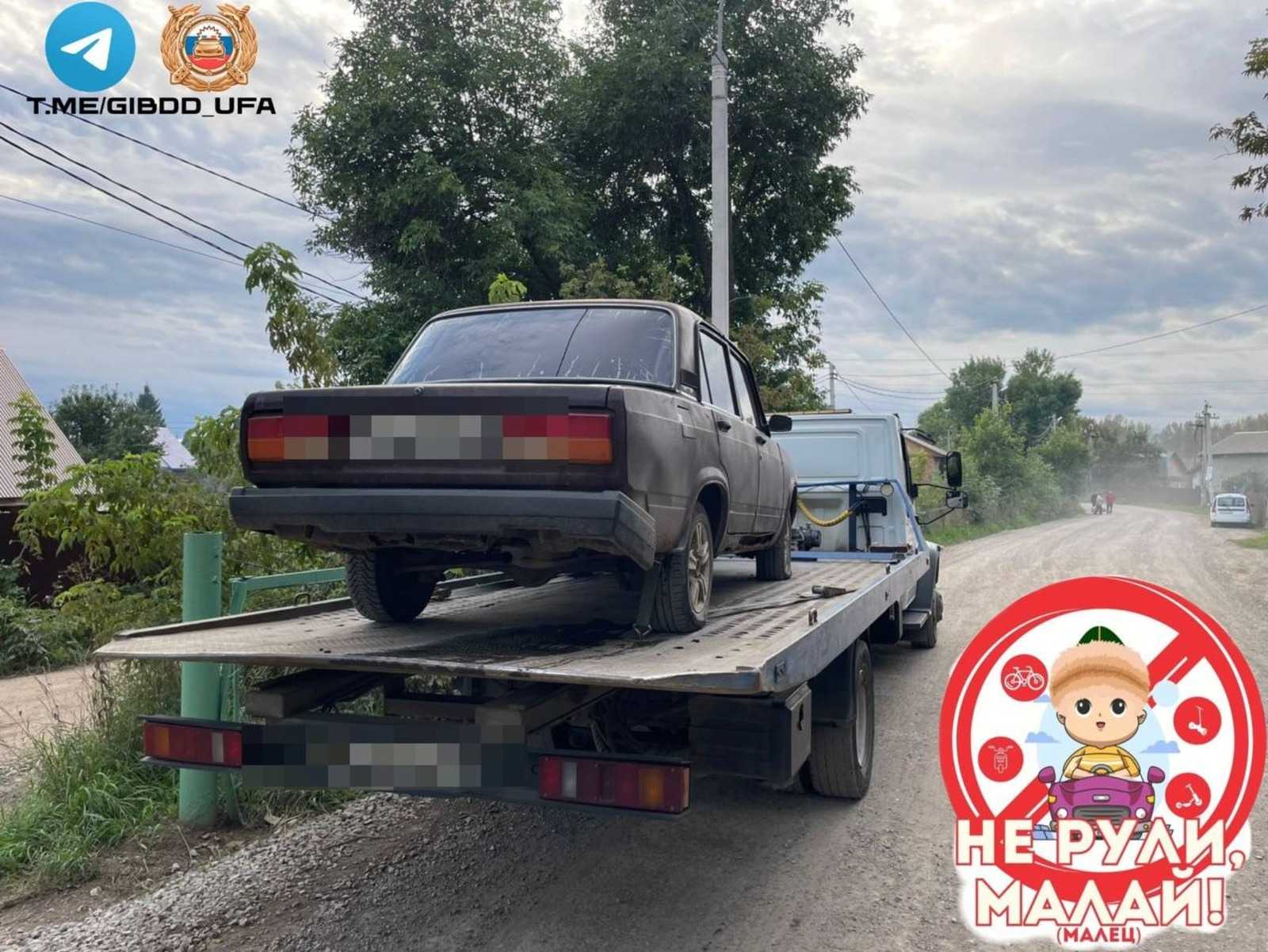 В Уфе несовершеннолетний на ВАЗ-2107 попался инспекторам ГИБДД