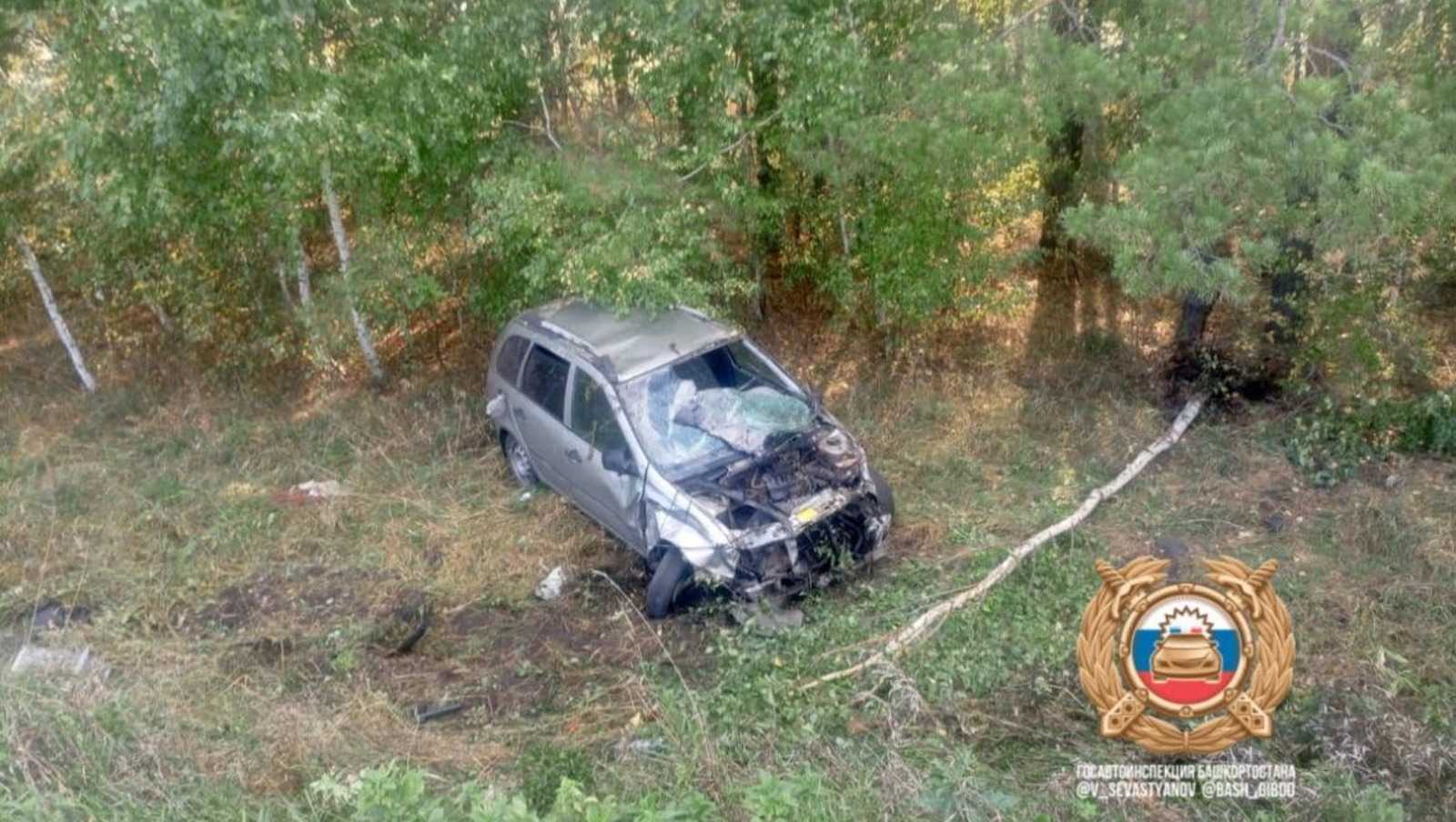 В Башкирии мужчина погиб в аварии после столкновения с попутной машиной