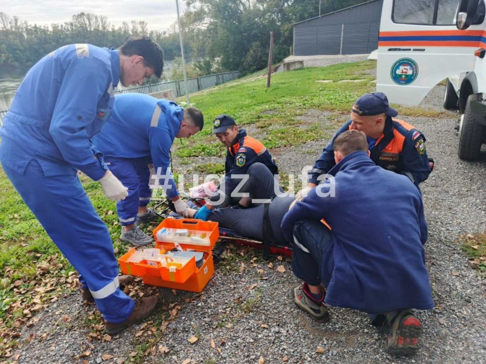В Уфе на переправе в Сипайлово пострадала пожилая женщина