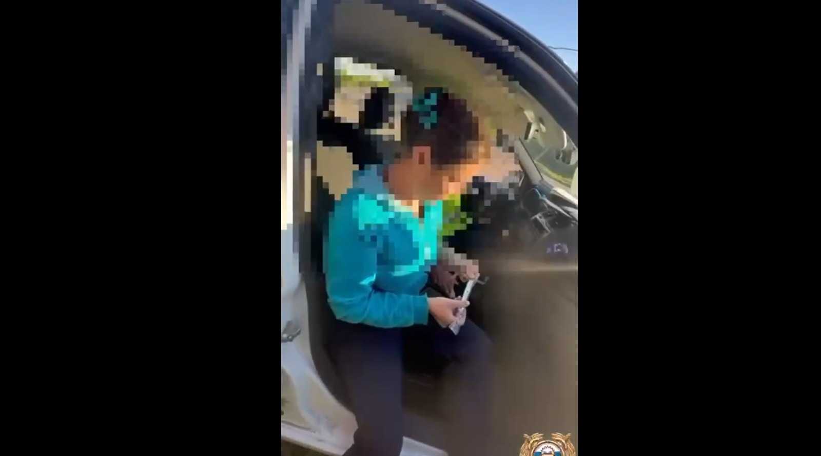 В Башкирии задержали пьяную мать, которая везла в машине троих детей