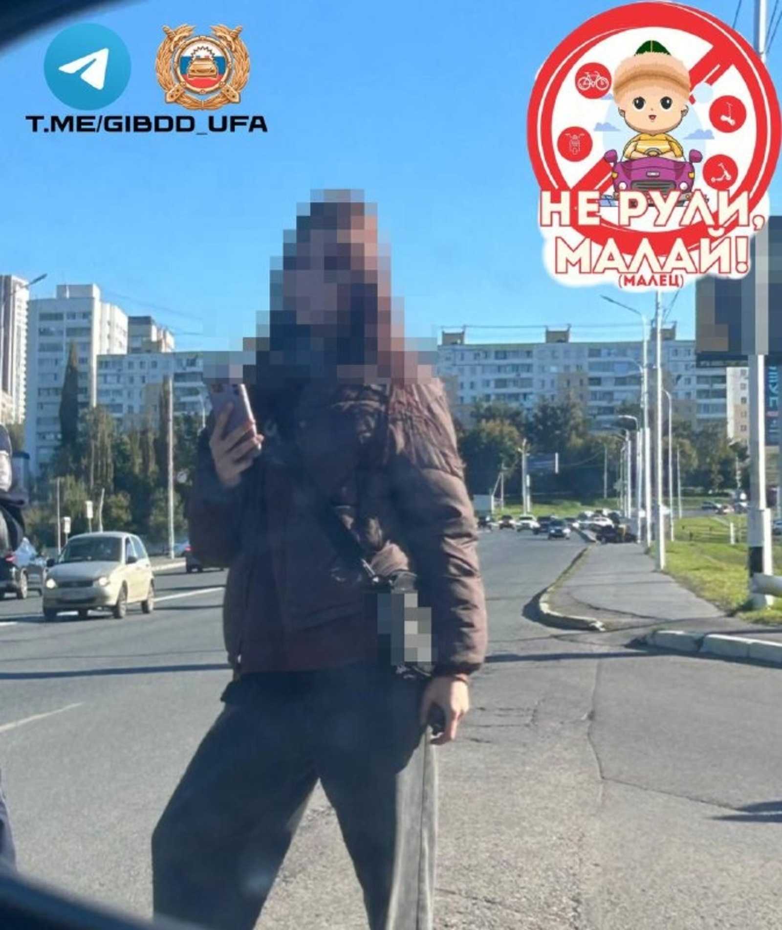 Подростка в Уфе поймали на питбайке без прав