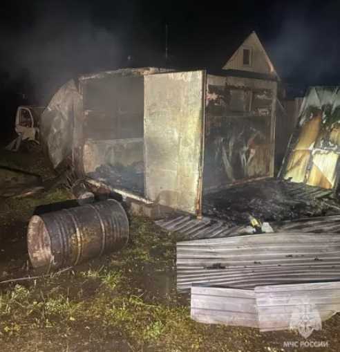 В Уфимском районе при пожаре в вагончике погиб человек