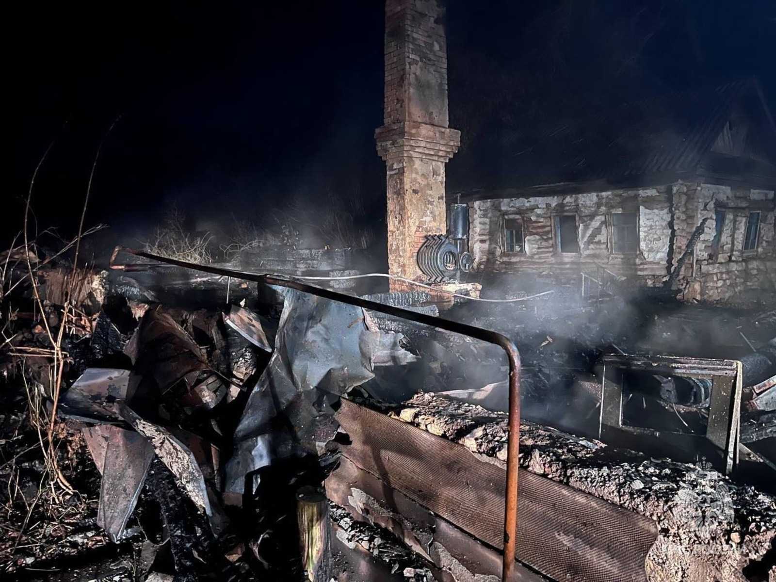 В Башкирии при пожаре погиб мужчина