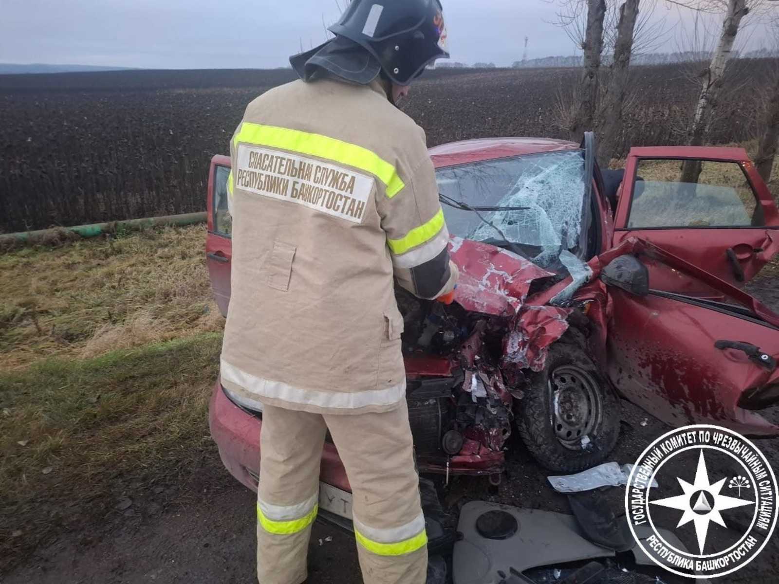 В Уфимском районе три человека попали в больницу после ДТП