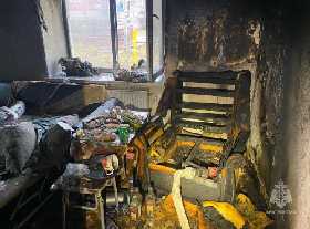 В Стерлитамакском районе Башкирии при пожаре погибла женщина